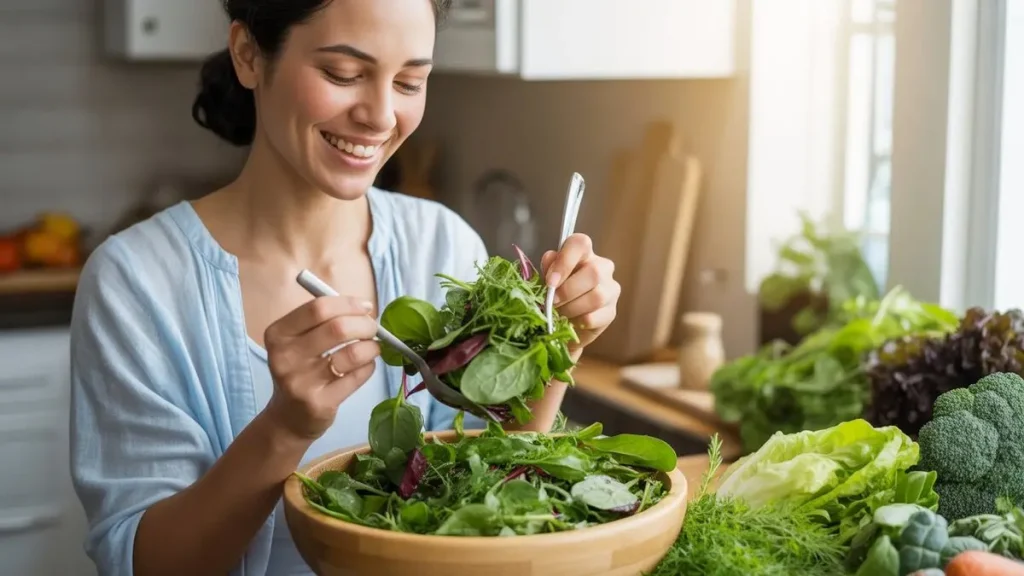 Leafy green vegetables for weight loss – green smoothie with kale and spinach